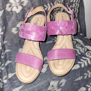 Born Crown leather sandals, lilac 8M